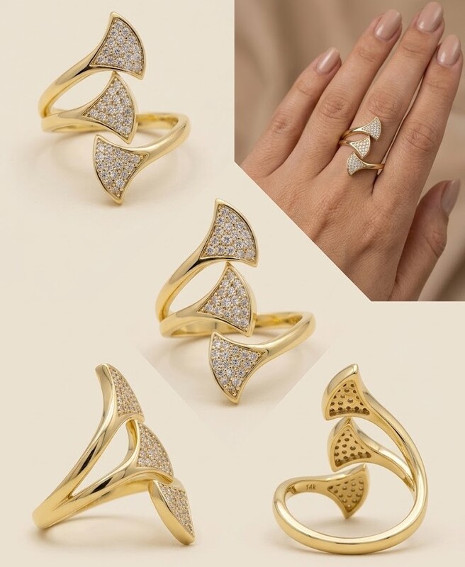 Florium™ Teardrop Cocktail Ring [RGSS-25]
