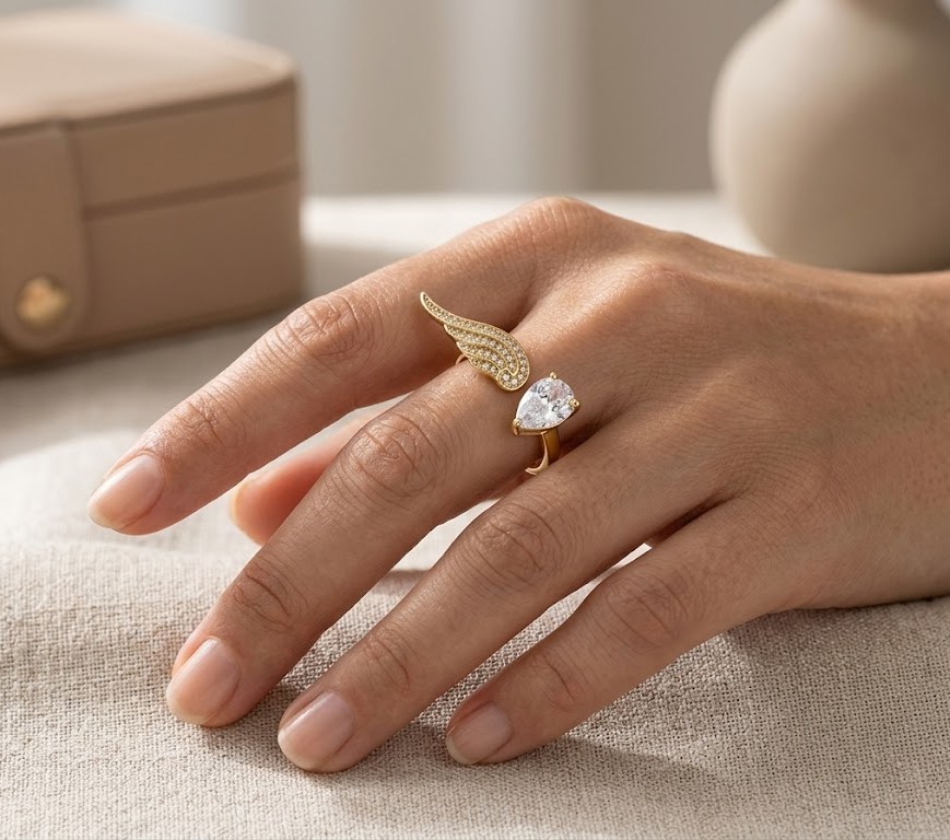 Florium™ Teardrop Cocktail Ring [RGSS-26]