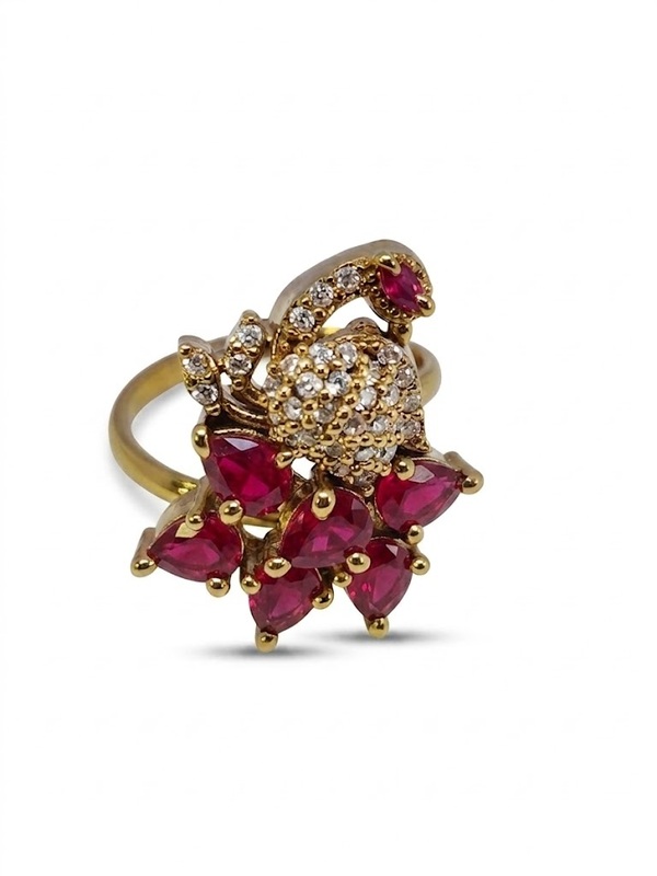 Florium™ Teardrop Cocktail Ring [RGSS-30B]