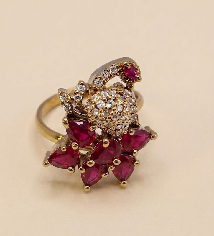 Florium™ Teardrop Cocktail Ring [RGSS-30B]