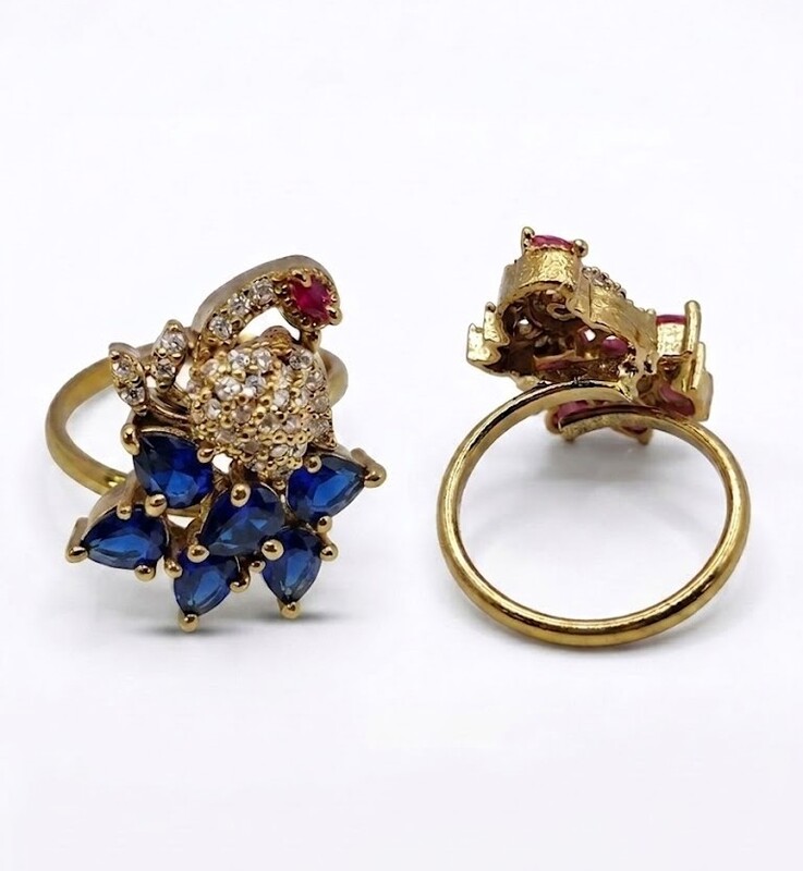 Florium™ Teardrop Cocktail Ring [RGSS-30C]