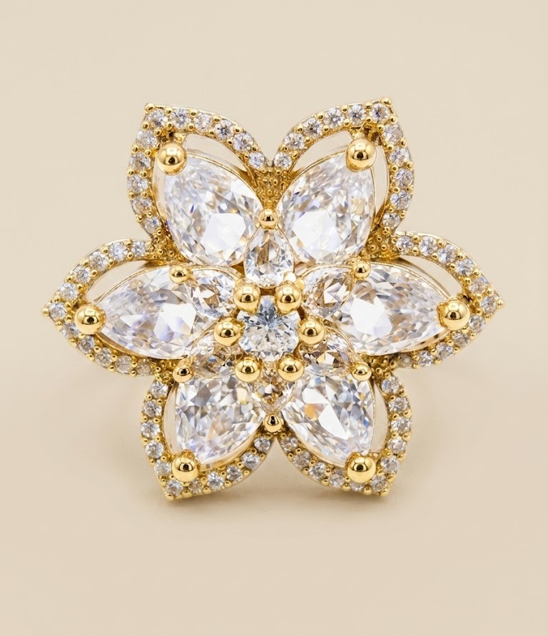 Florium™ Teardrop Cocktail Ring [RGSS-31A]
