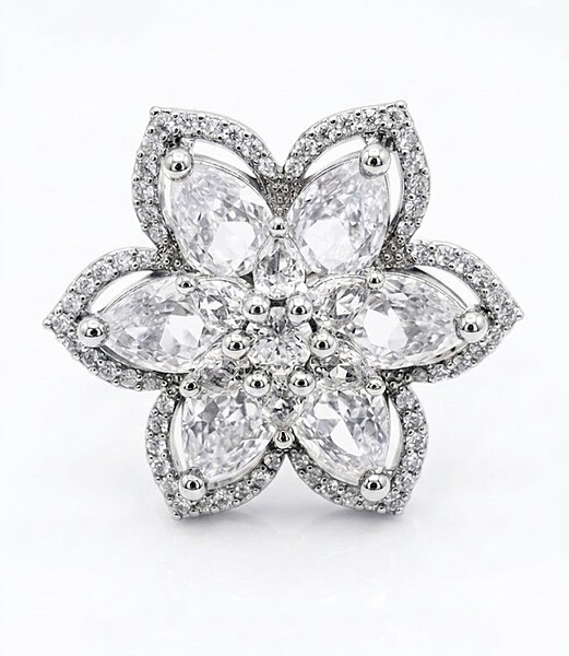 Florium™ Teardrop Cocktail Ring [RGSS-31B]