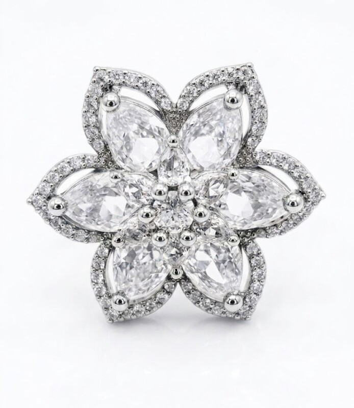Florium™ Teardrop Cocktail Ring [RGSS-31B]