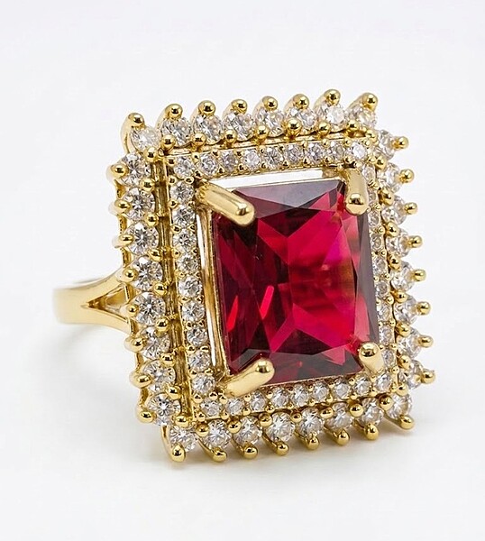 Florium™ Teardrop Cocktail Ring [RGSS-32B]