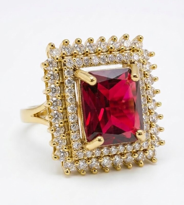 Florium™ Teardrop Cocktail Ring [RGSS-32B]
