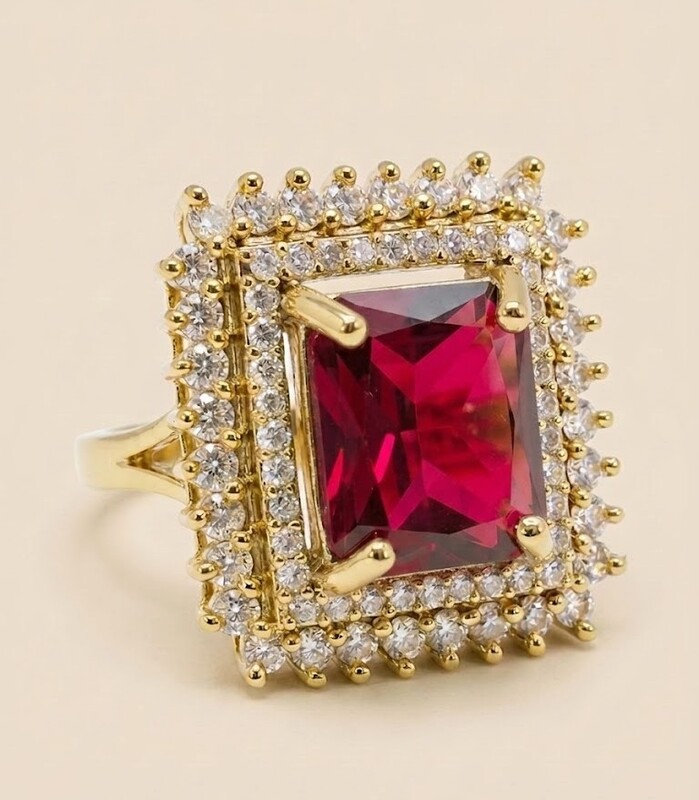 Florium™ Teardrop Cocktail Ring [RGSS-32B]