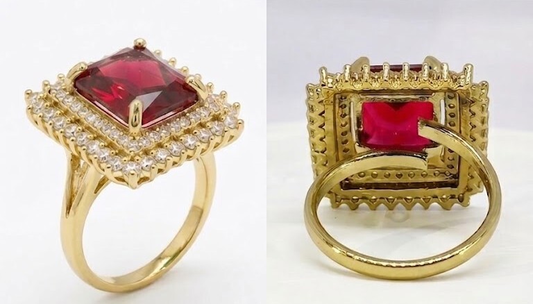 Florium™ Teardrop Cocktail Ring [RGSS-32B]