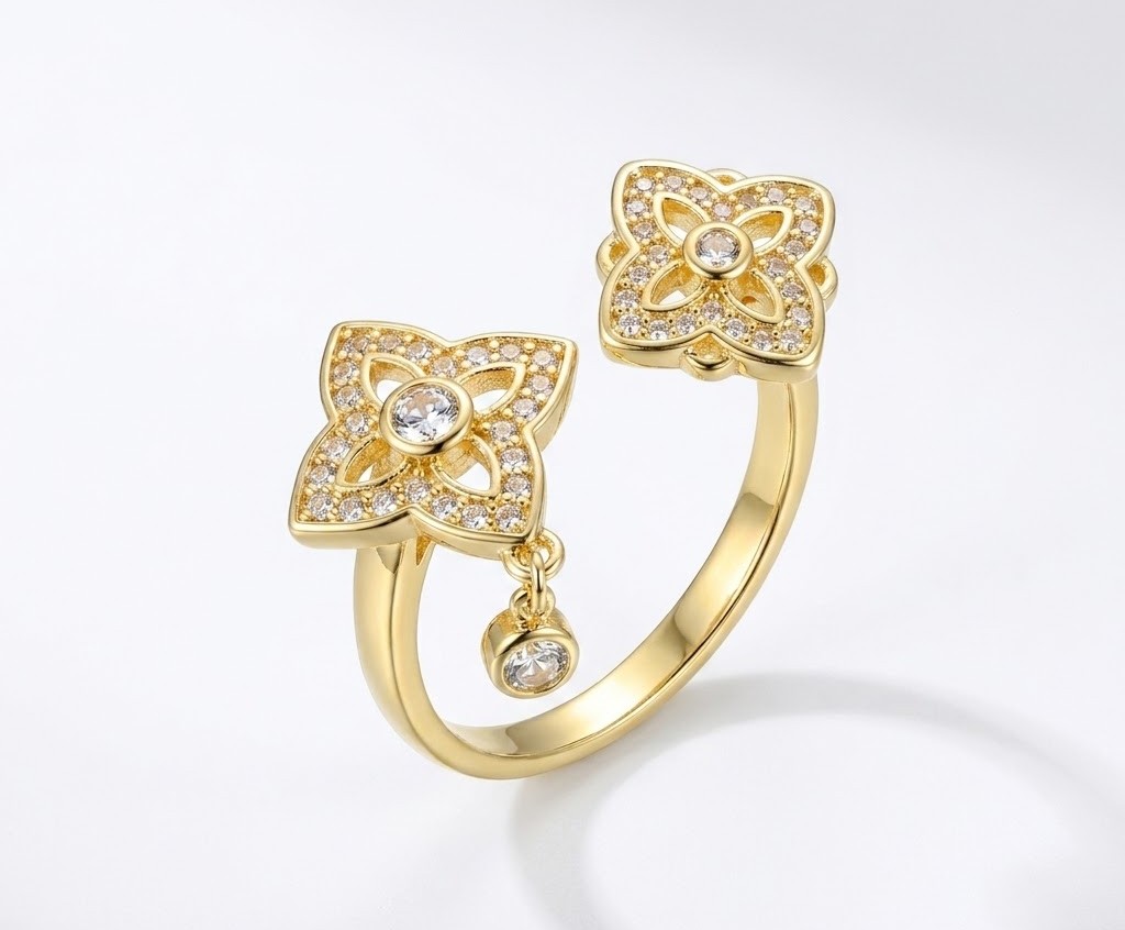 Florium™ Teardrop Cocktail Ring [RGSS-40]