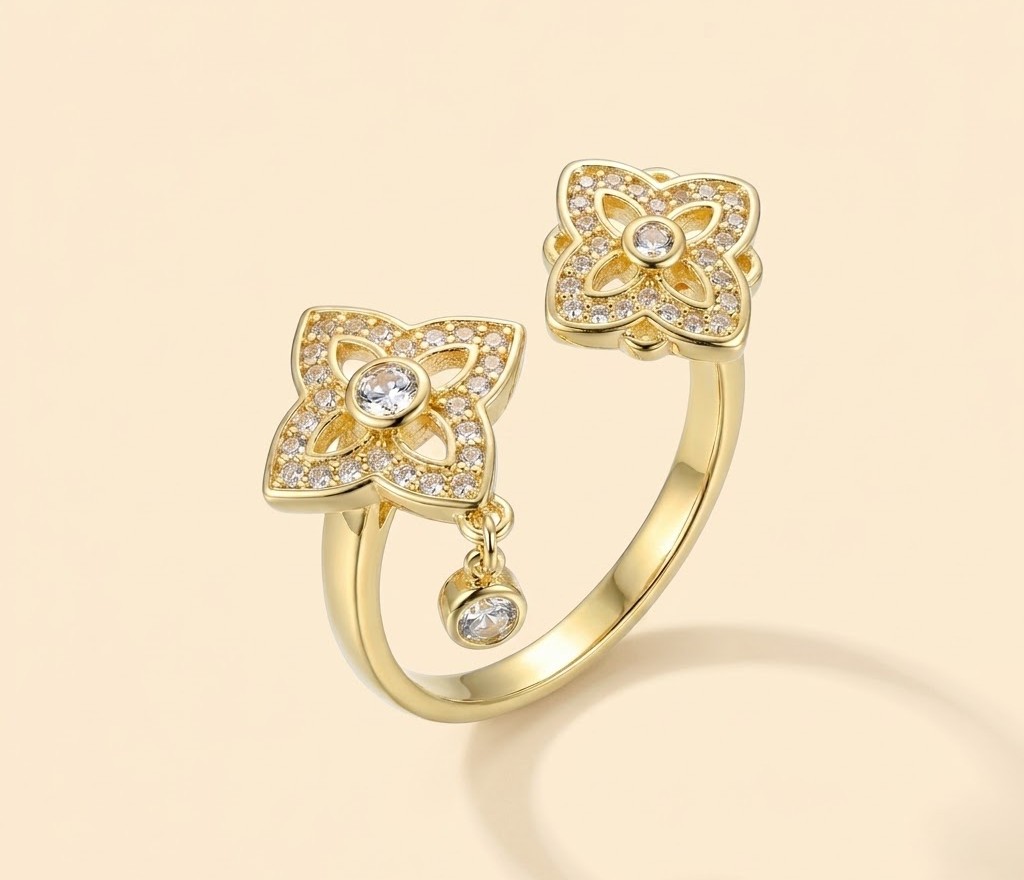 Florium™ Teardrop Cocktail Ring [RGSS-40]