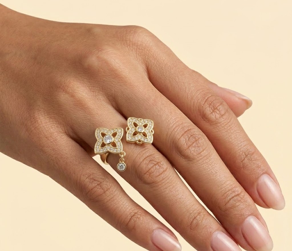 Florium™ Teardrop Cocktail Ring [RGSS-40]