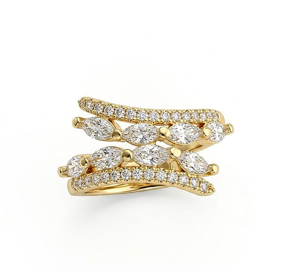 Florium™ Teardrop Cocktail Ring [RGSS-42]