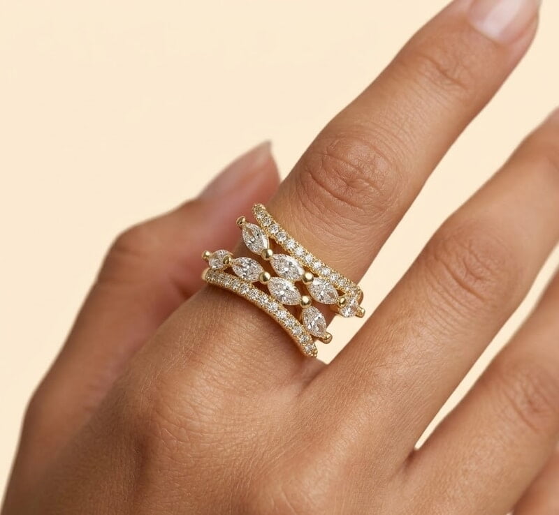 Florium™ Teardrop Cocktail Ring [RGSS-42]