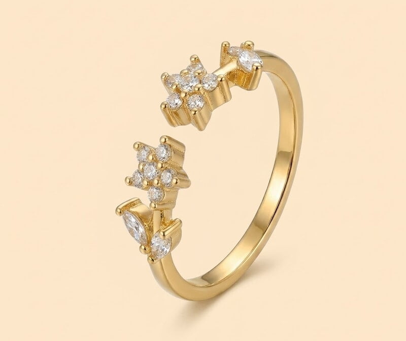 Florium™ Teardrop Cocktail Ring [RGSS-44]