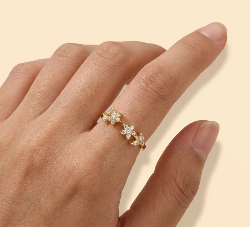 Florium™ Teardrop Cocktail Ring [RGSS-44]