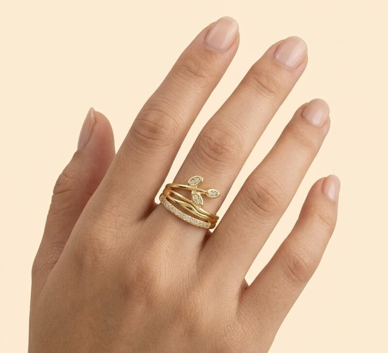 Florium™ Teardrop Cocktail Ring [RGSS-45]