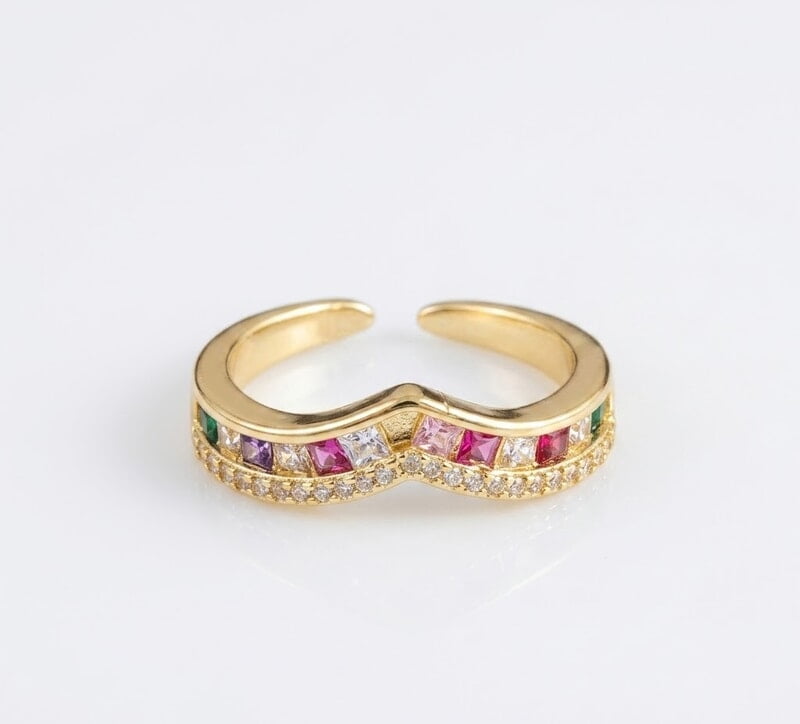 Florium™ Teardrop Cocktail Ring [RGSS-48]