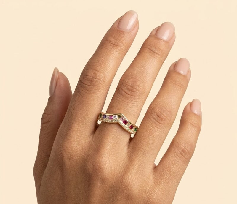Florium™ Teardrop Cocktail Ring [RGSS-48]