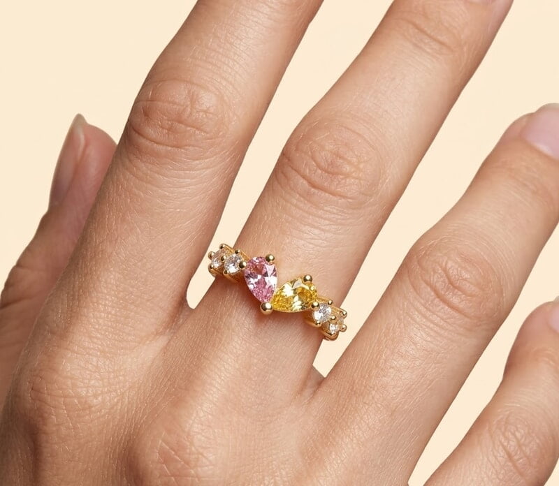 Florium™ Teardrop Cocktail Ring [RGSS-49]