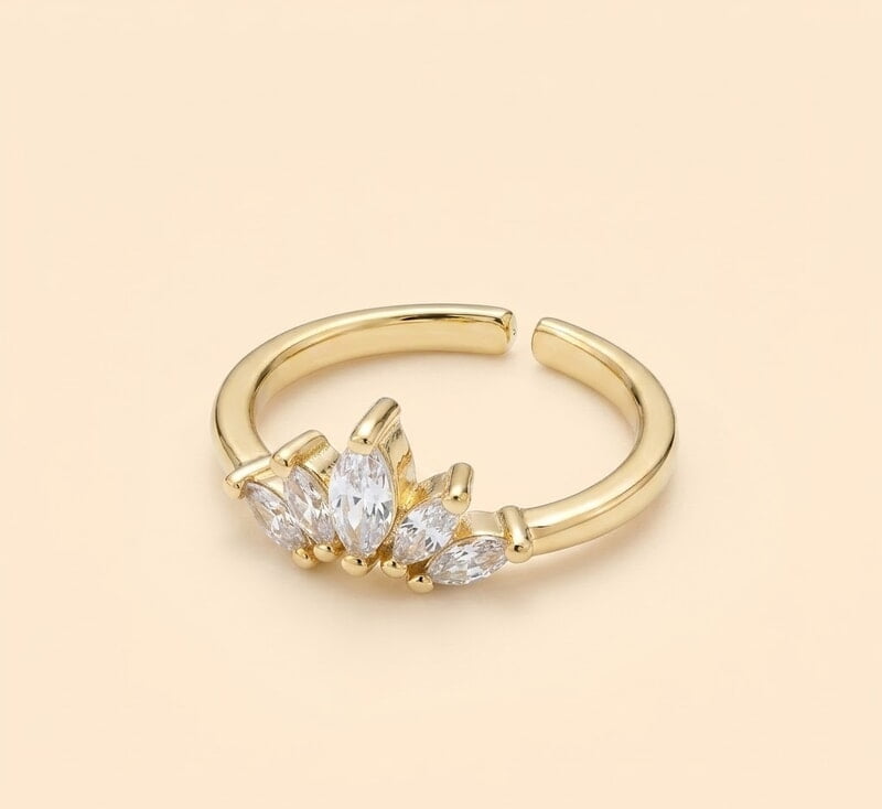 Florium™ Teardrop Cocktail Ring [RGSS-50]