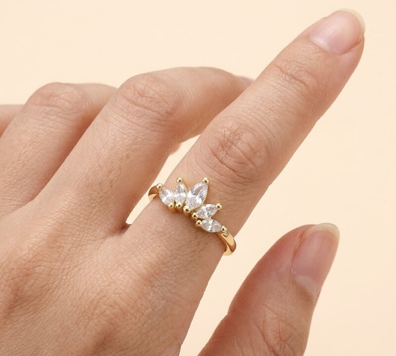Florium™ Teardrop Cocktail Ring [RGSS-50]