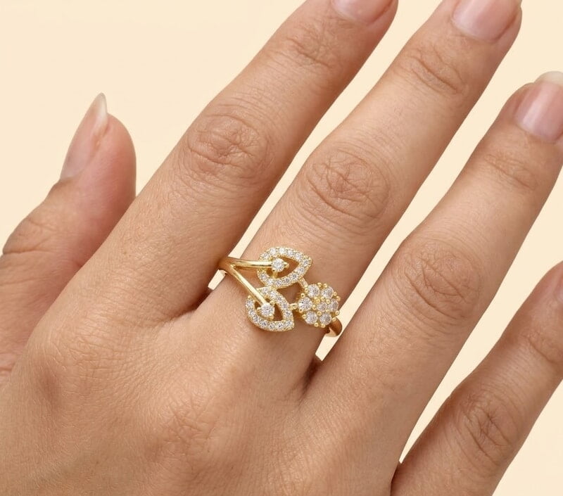Florium™ Teardrop Cocktail Ring [RGSS-54]