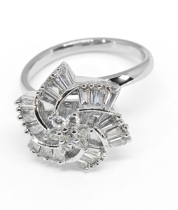 Florium™ Teardrop Cocktail Ring [RGSS-06B]
