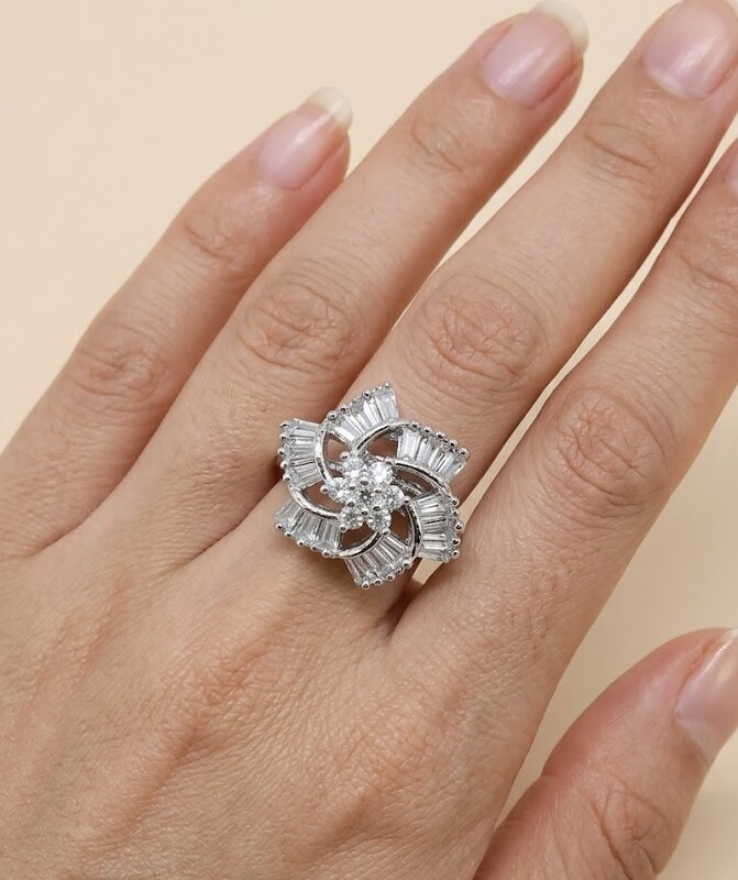 Florium™ Teardrop Cocktail Ring [RGSS-06B]