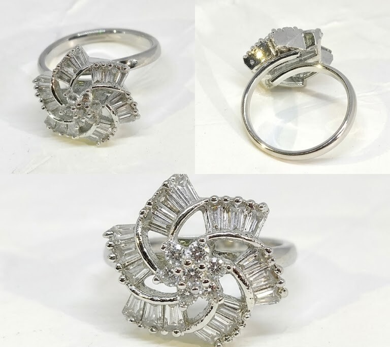 Florium™ Teardrop Cocktail Ring [RGSS-06B]