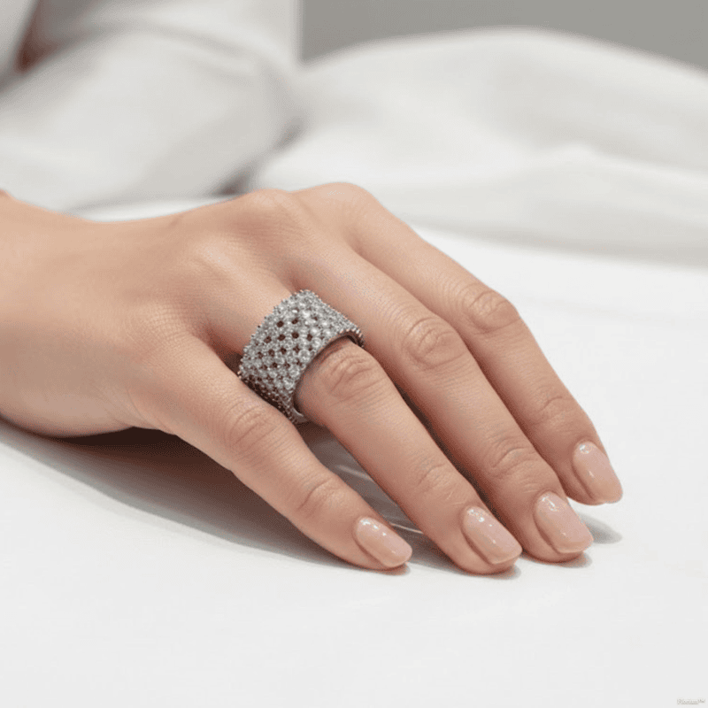 Florium™ : Timeless Teardrop Cocktail Ring with High-Shine Party Essential  [RGSS-07]