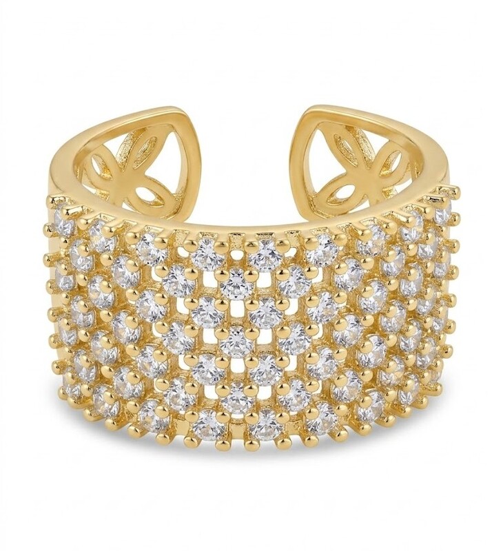 Florium™ Teardrop Cocktail Ring [RGSS-07B]