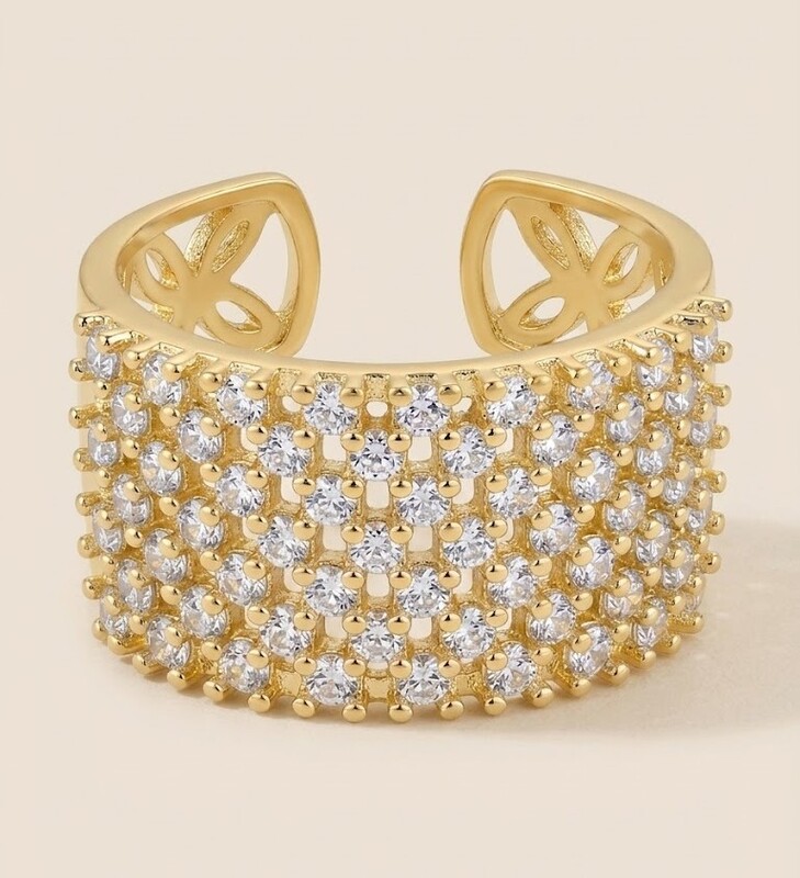 Florium™ Teardrop Cocktail Ring [RGSS-07B]