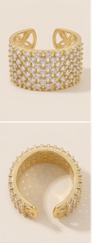Florium™ Teardrop Cocktail Ring [RGSS-07B]