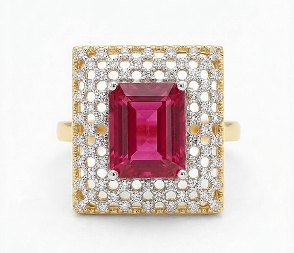 Florium™ Teardrop Cocktail Ring [RGSS-09B]