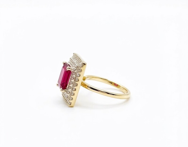 Florium™ Teardrop Cocktail Ring [RGSS-09B]