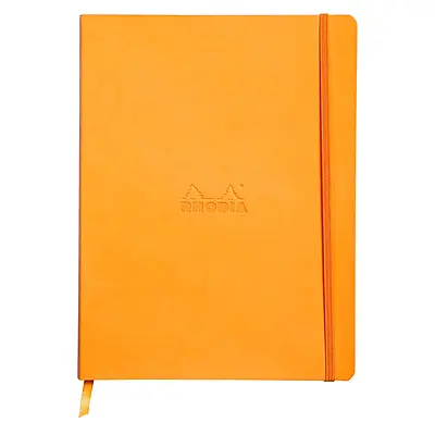 Rhodia Rhodiarama Softcover Notebook A5  Orange DOT GRID