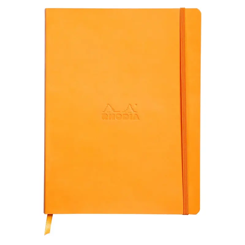 Rhodia Rhodiarama Softcover Notebook A5 Orange DOT GRID Rhodia Rhodiarama Softcover Notebook A5 Orange DOT GRID