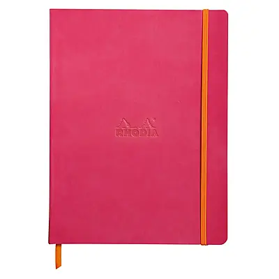 Rhodia Rhodiarama Softcover Notebook A5  Raspberry DOT GRID