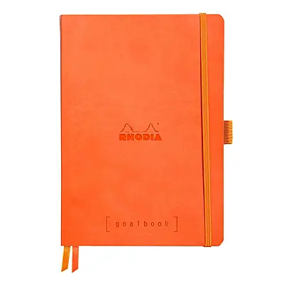 Rhodia Rhodiarama Softcover Notebook A5  Tangerine DOT GRID