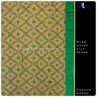 Pure Matka Silk saree in pretty green RIYSMSK17843