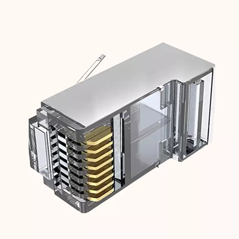 RJ45 Cat6 Gold Plated Pass through Connectors