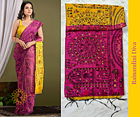 Madhubani Cotton Silk Goldie