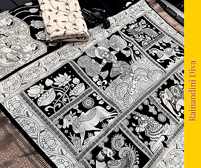 Kalamkari Aadi Silk Saree