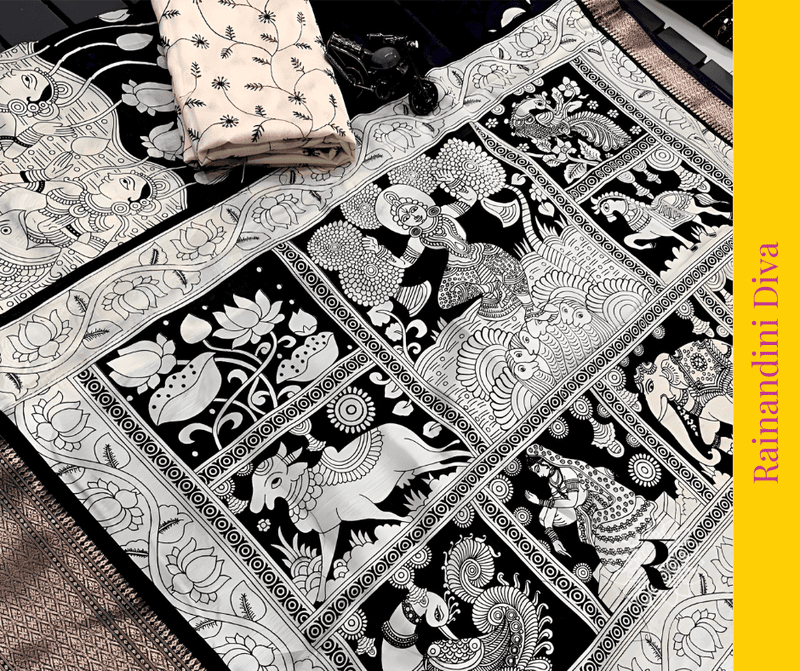 Kalamkari Aadi Silk Saree Kalamkari Aadi Silk Saree