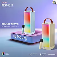 Rocker II LBS-801 10W Portable Bluetooth Speaker – Mic | RGB Light | BT 5.3