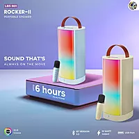 Rocker II LBS-801 10W Portable Bluetooth Speaker – Mic | RGB Light | BT 5.3