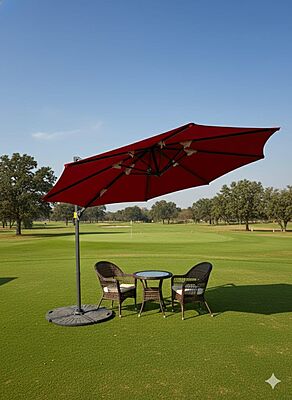 ROMAN SIDE POLE ROUND GARDEN UMBRELLA