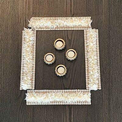 ROSE GOLD SET OF RANGOLI STRIPS & DIYAS