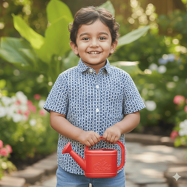 Boys Shirt - Blue Print