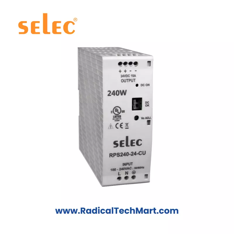 Selec RPS240 DIN Rail Mount 240W Power Supply